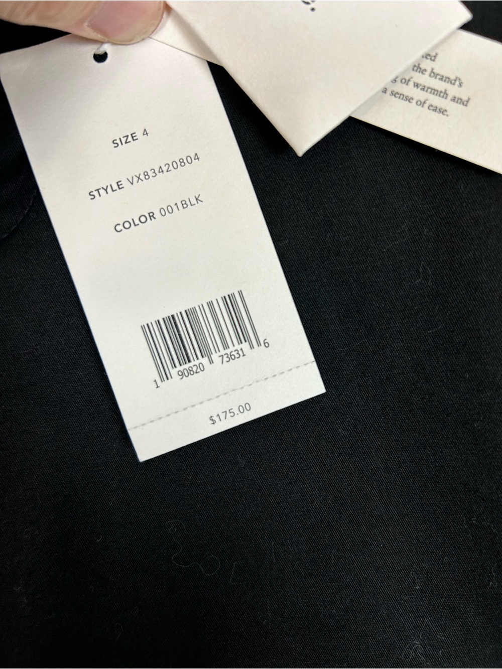 NWT Vince Black Tailored Bermuda Shorts Size 4 - Picture 4 of 7